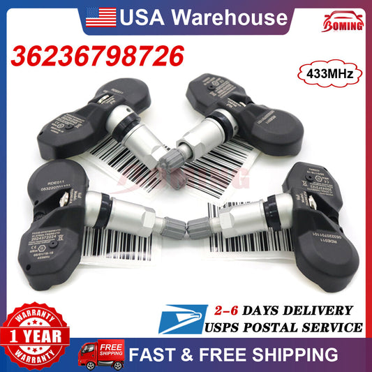 36236781847 NEW 4x TPMS Tire Pressure Sensor for BMW for Mini Cooper for Rolls-Royce
