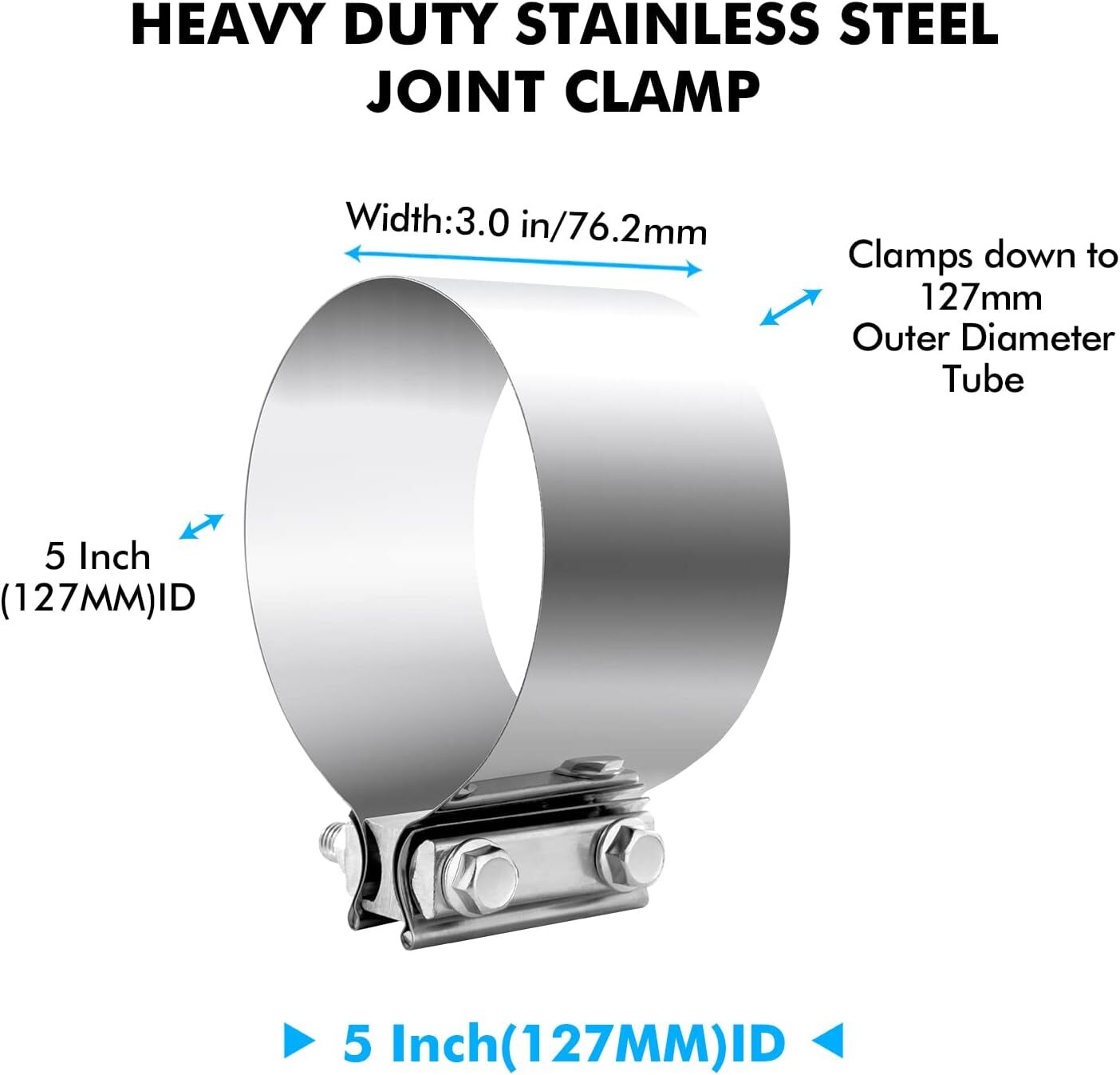 5-inch clip-on 5-inch exhaust clip-on muffler clip-on