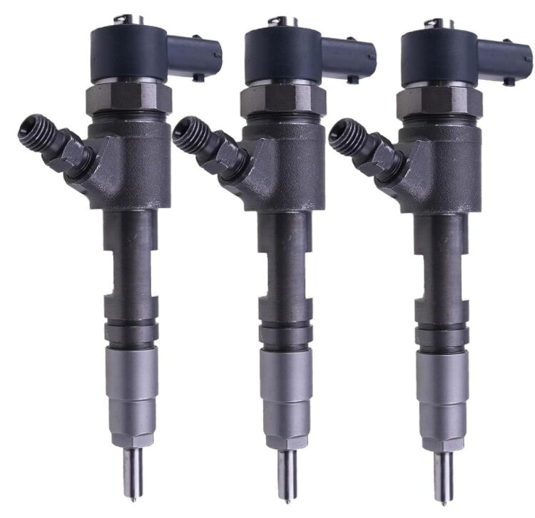 3PCS Fuel Injectors 0445110775 for Kubota Loader R430 R430CA D1803 V2403 V3800
