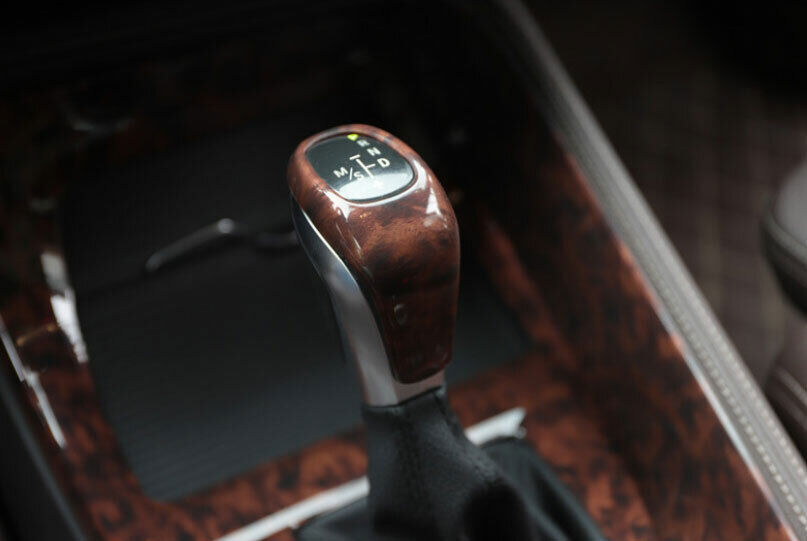 Fit for BMW X1 F48 2016-22 Brown Wood Inner Middle Console Gear Shift Frame Trim