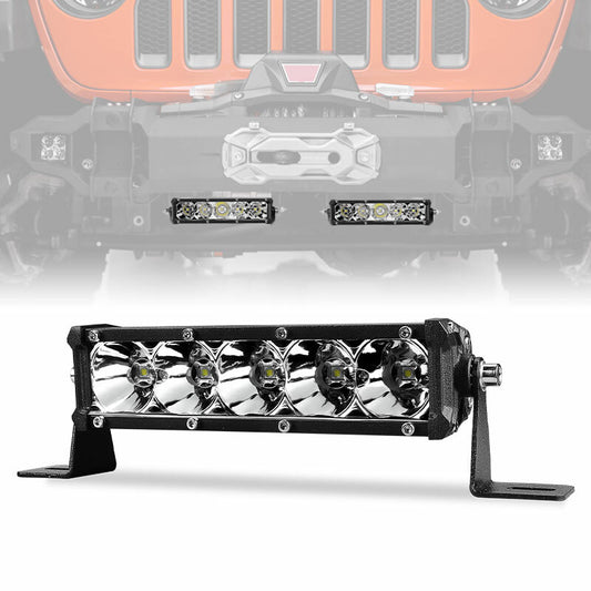 7inch 50W Single Row Slim LED Work Light Bar Spot Driving Off Road SUV Truck 4WD