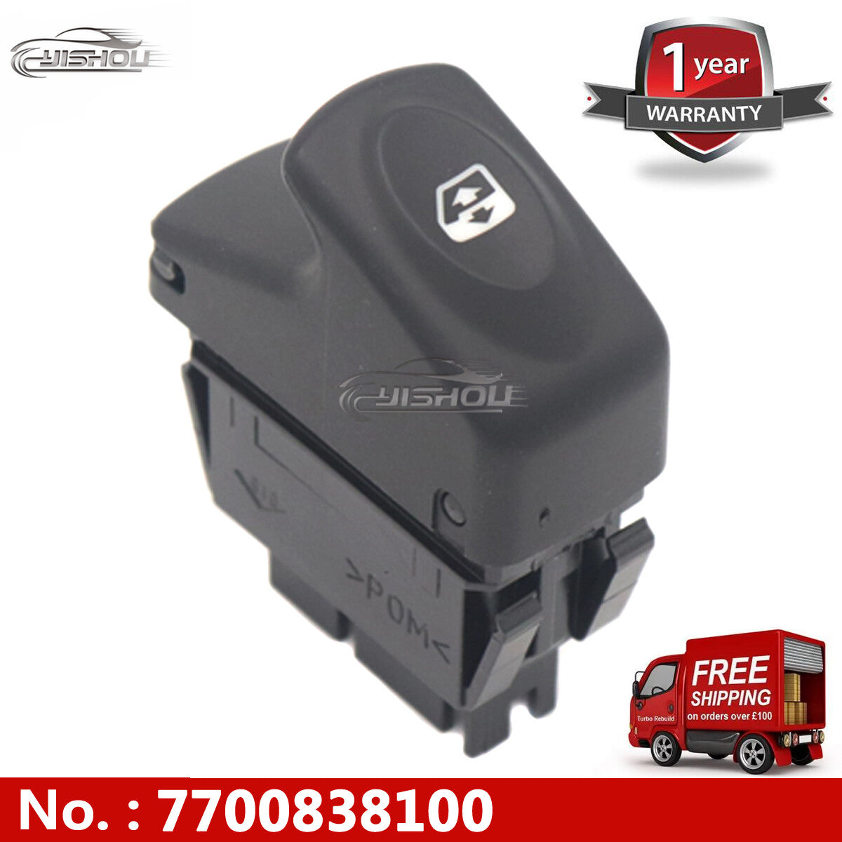 5-pin window adjustment switch for Renault Scenic Megane Clio Kangoo 7700838100