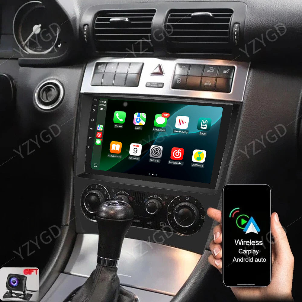 GPS Navi Car Radio CarPlay for Mercedes for Benz C-Class CLK280 CLK320 CLK350 CLK500