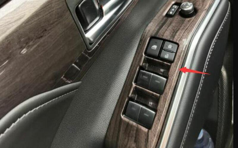 Wood Grain Window Lift Panel Switch Cover for Toyota Highlander 2020-2023