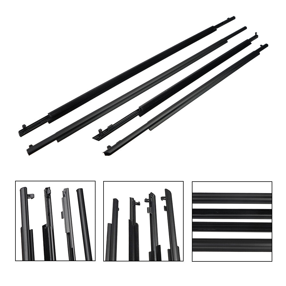 Weatherstrip window sealing and molding trim suitable for Toyota Prius 2010 - 2015