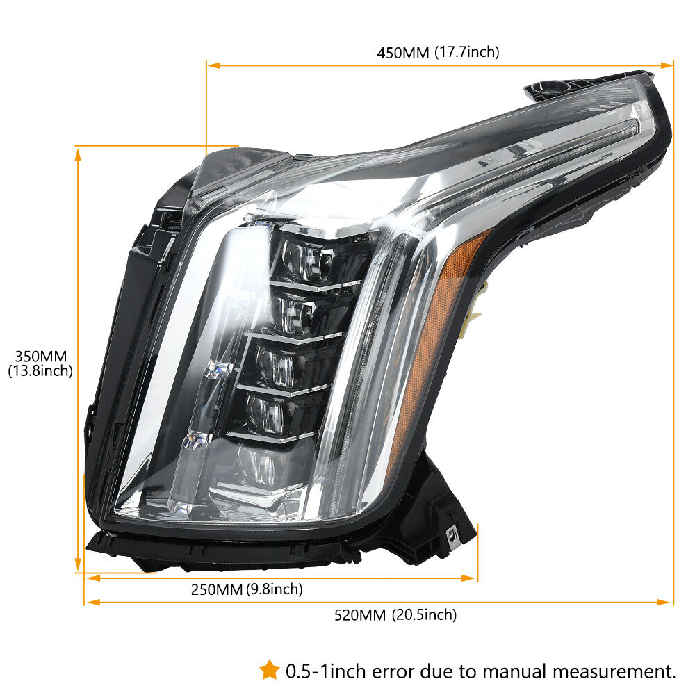for Cadillac for Escalade 2015-2020 Led Left Side Headlights Lamp DOT SAE LH