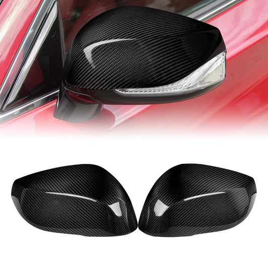 For 2014-2021 for INFINITI Q60 Q50 Real Carbon Fiber Replacement Side Mirror Cover