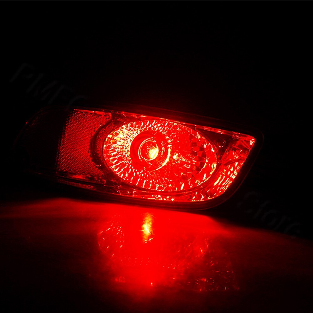 Pair Rear Bumper Reflector Brake Light Lam for Hyundai Santa Fe (CM) 2007-2009