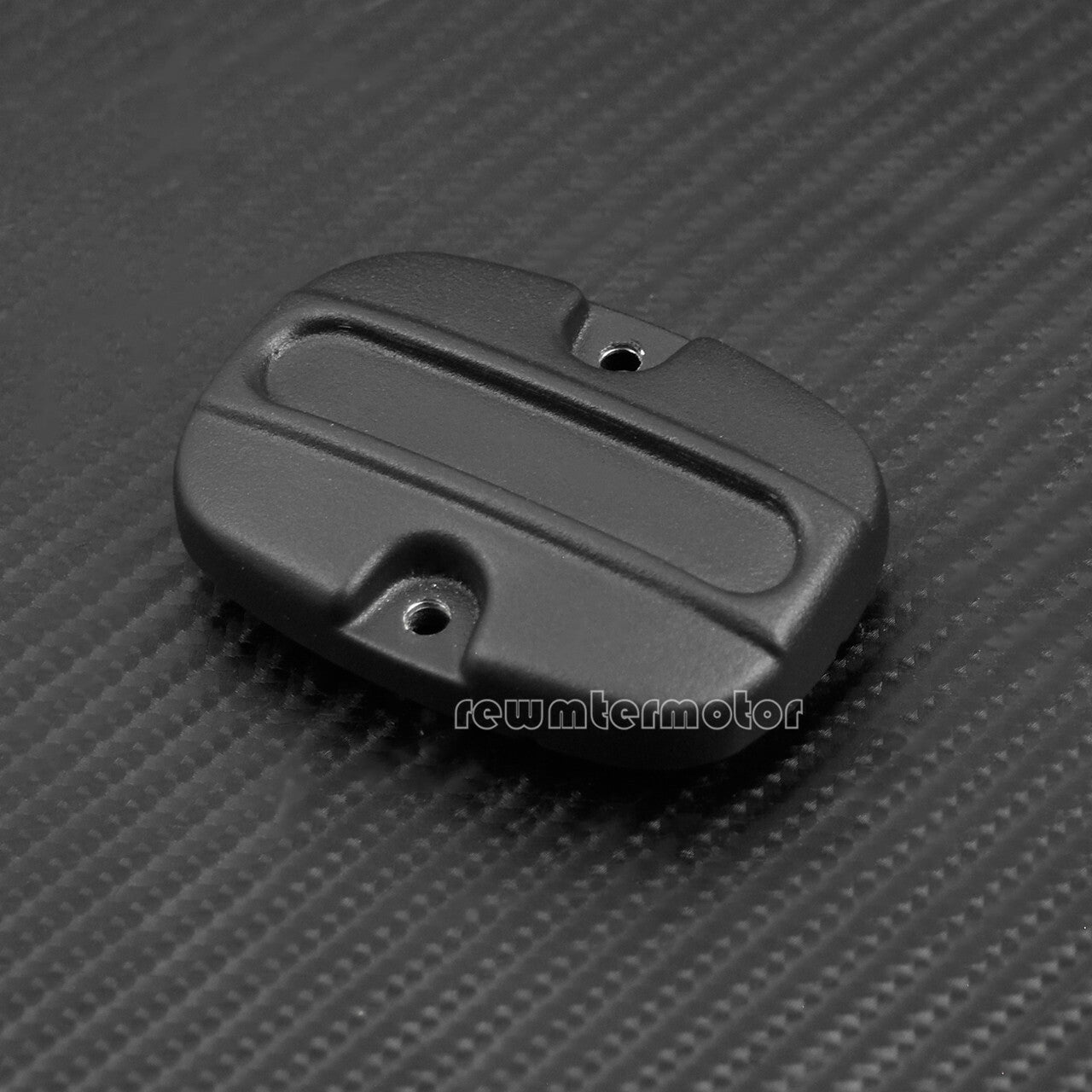 Matte Black Rear Brake Master Cylinder Cover w/ Gasket Fit for Harley Touring