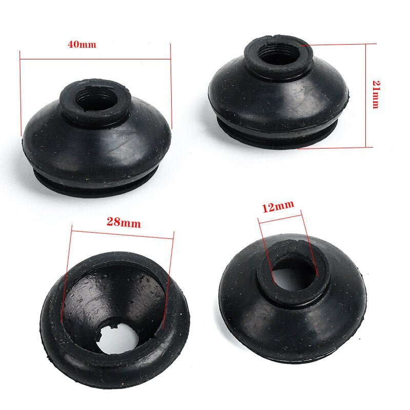 4pcs Turn to rod Arm Ball Head Dust Protection Rubber Cover UTV ATV Quad Go kart