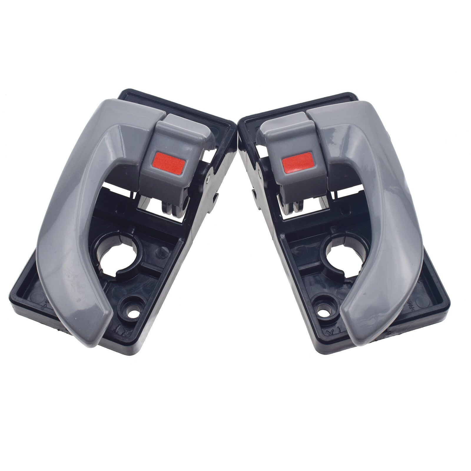 4-piece set of grey interior door handles for front, back, left, and right sides, suitable for 2005-2009 for Hyundai for Tucson models.