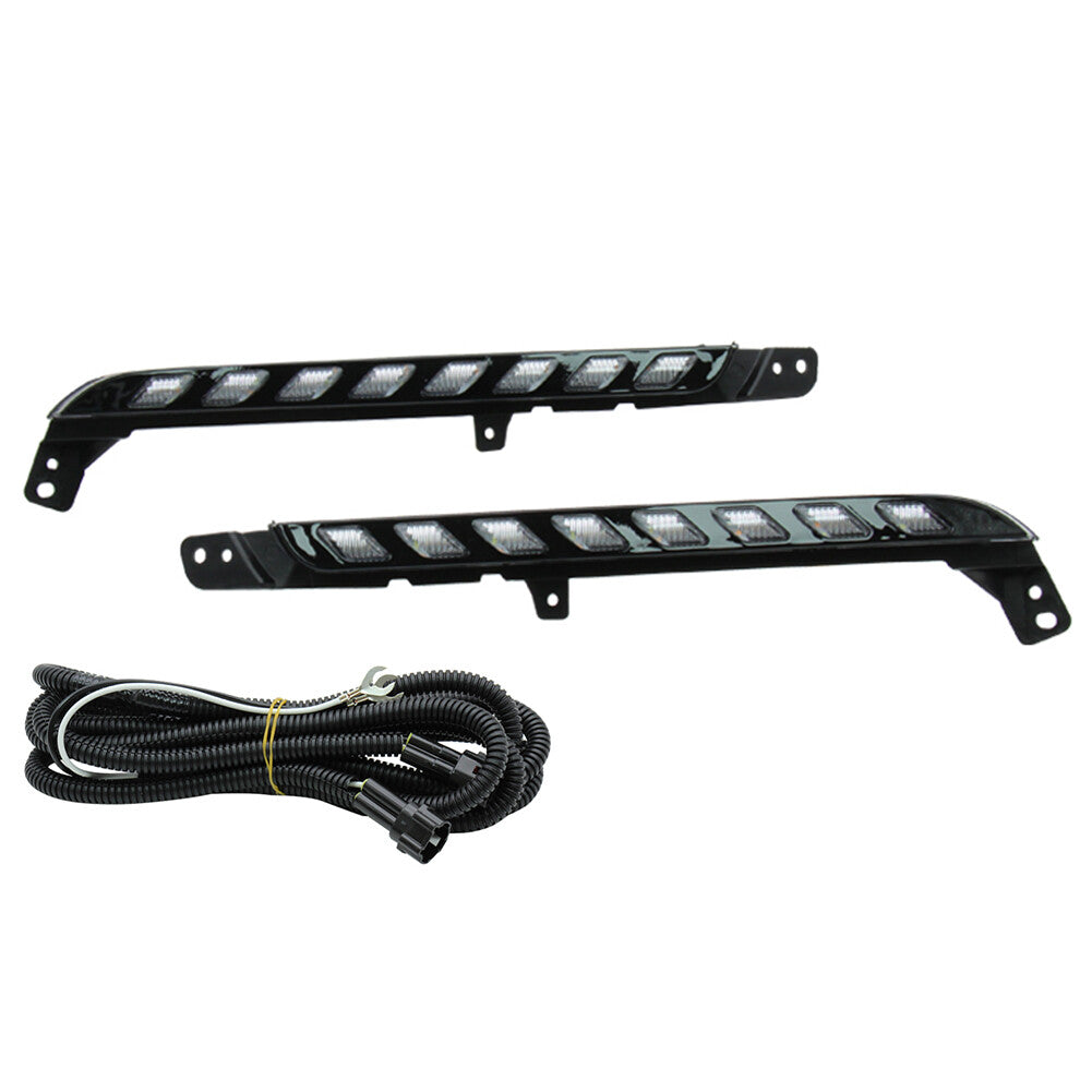 LED Daytime Running Light w/ Turn Signal Lamp for Toyota Hilux Revo 2020 2021