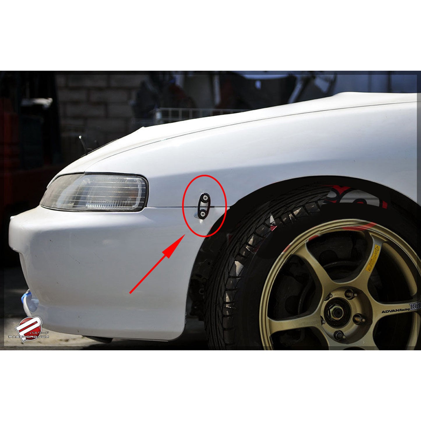 Car Front Rear Bumper Hatch Fixing Buckle Nuts / Bolts Black Reinforced Pad