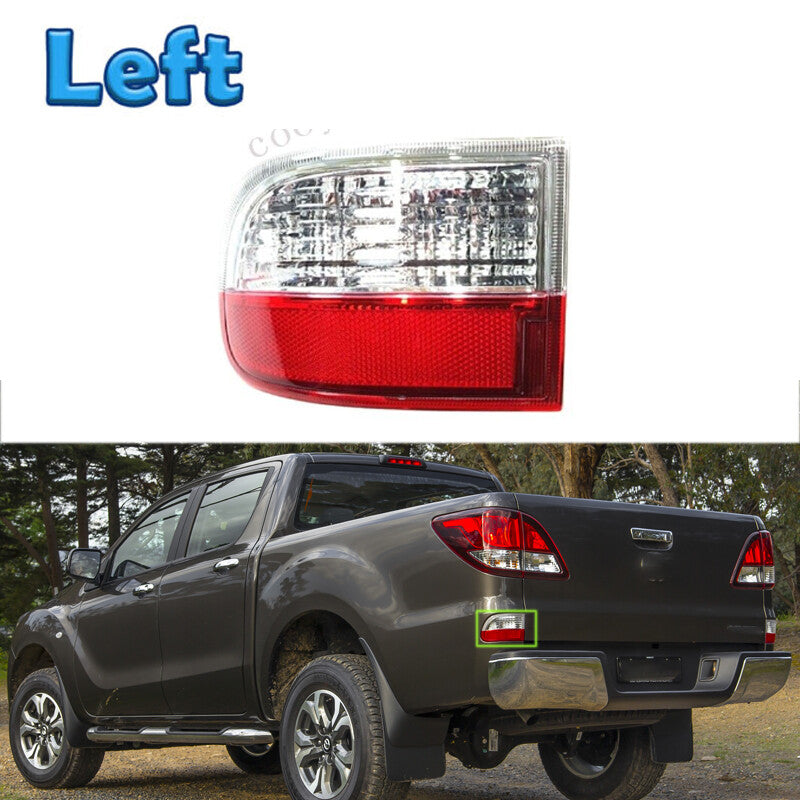 Left For 2011-2020 for Mazda BT50 BT-50 UP UR Rear Bumper Light Reflector Tail Lamp