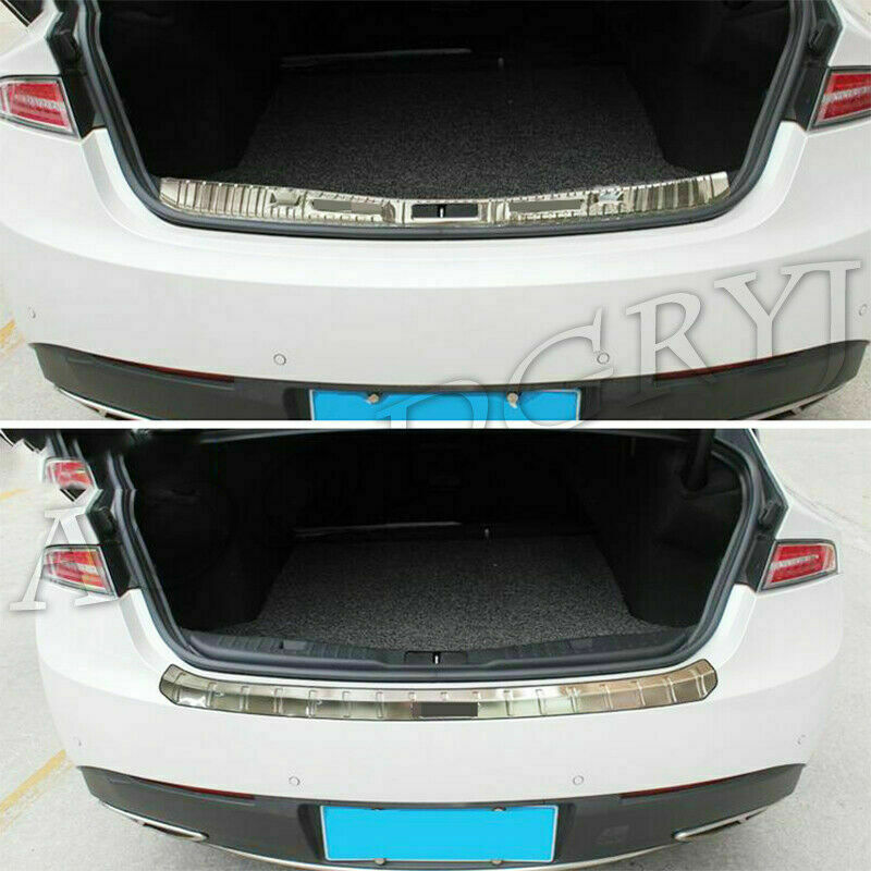 2X for Lincoln MKZ 2017-2020 Silver Rear Trunk Bumper Protector Cover Guard trim