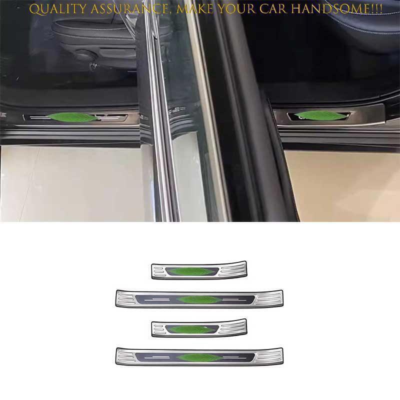 for Mazda CX-30 2020-2024 Silver Steel Outer Door Sill Threshold Scuff Plate 4P