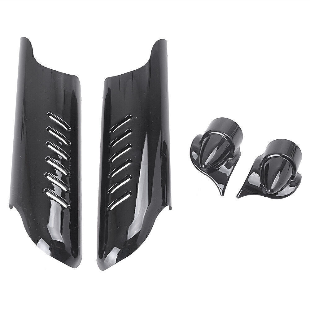 Fork Lower Leg Deflector Shield Cover Fit Touring Road King Classic FLHRC Black