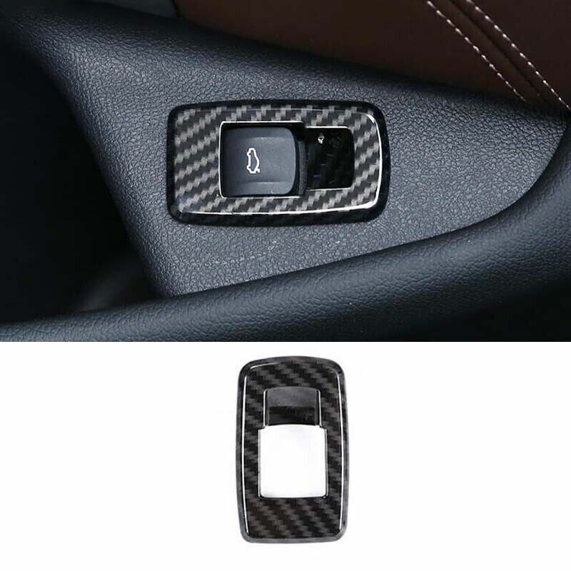 for BMW 5 Series 2018-2022 Carbon Fiber ABS Tailgate Cover Trim Rear Door Button