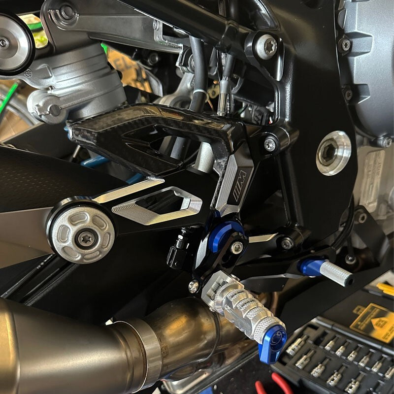 for BMW Footrest Kit Foot Peg Rear Adjustable Footrest S1000RR M1000R 2019-2024