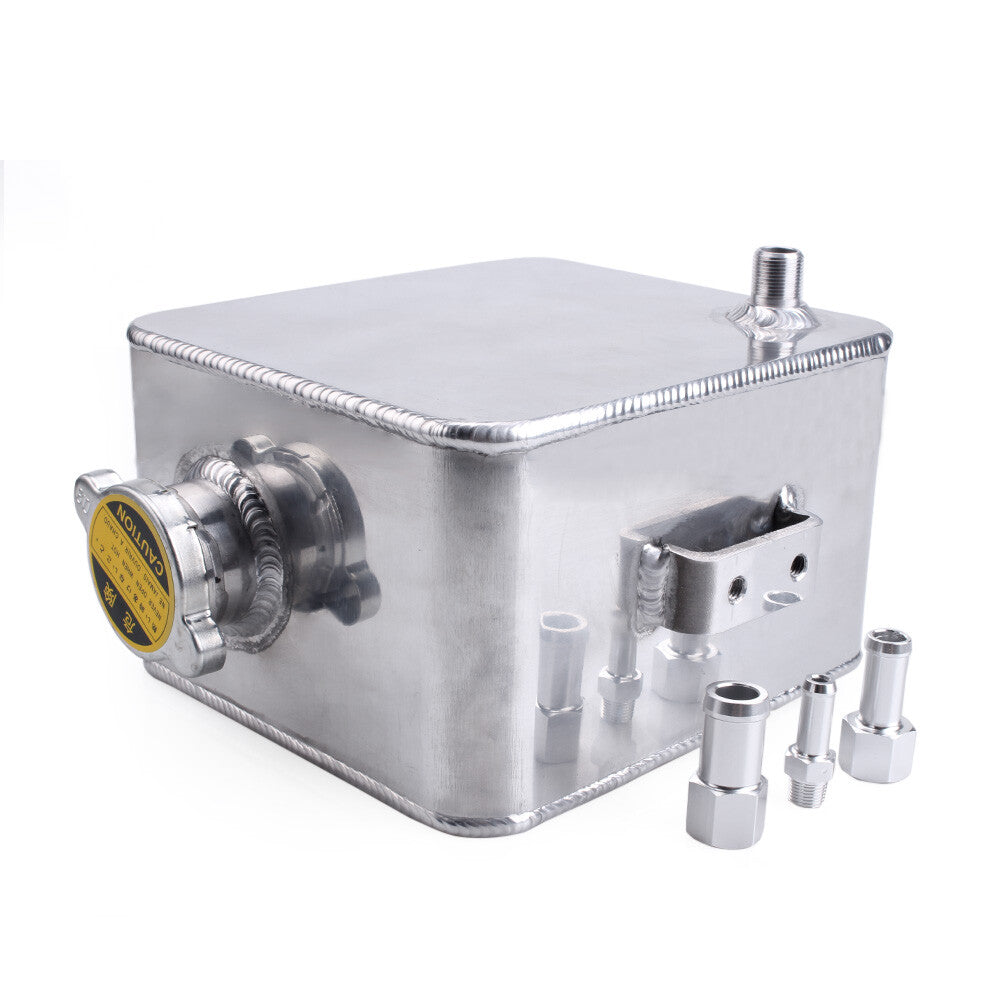 2.5L Universal Coolant Radiator Overflow Recovery Water Tank Bottle PRO Aluminum