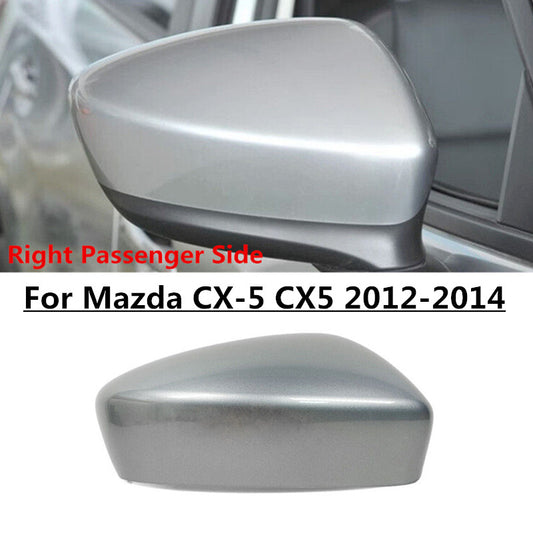Silver Right Passenger's Side Rear Mirror Cap Cover for Mazda CX-5 12-14