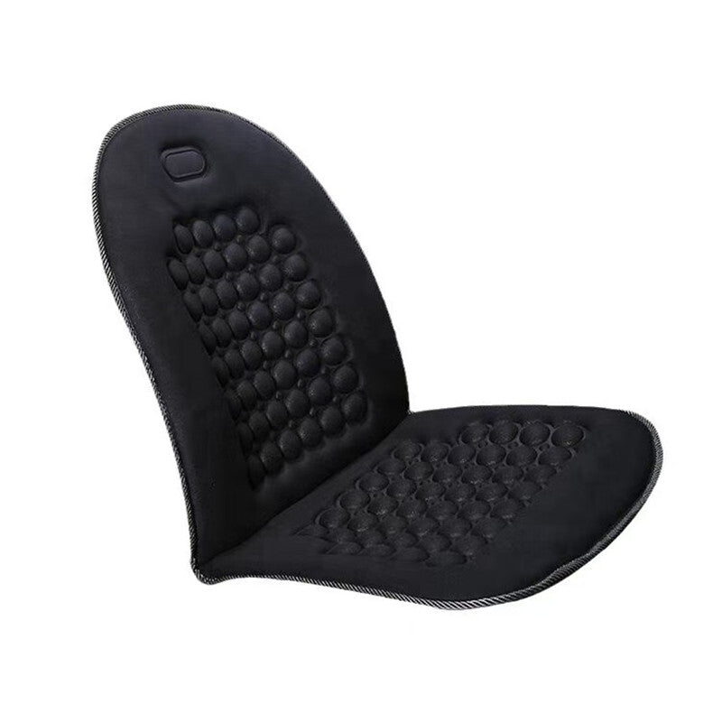 2Pc Car for Seat Cover Cushion Pad Warm Ball Massage Protector Comfortable Falx Mat