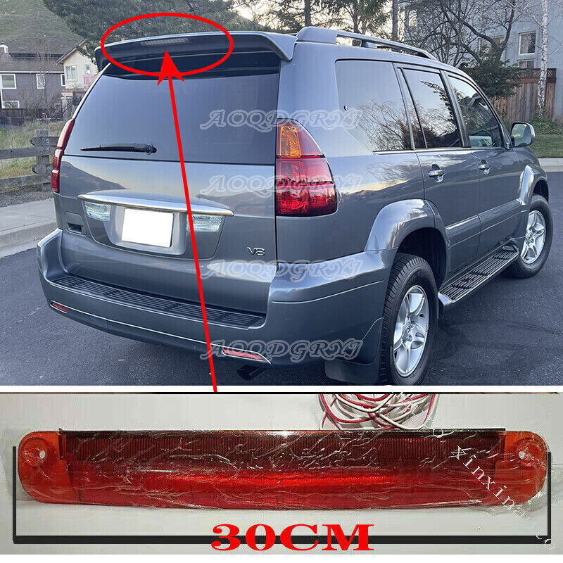1p for Lexus GX470 2003-2009 Red LED Rear Foof Spoiler Tail Lip Brake Light Lamp