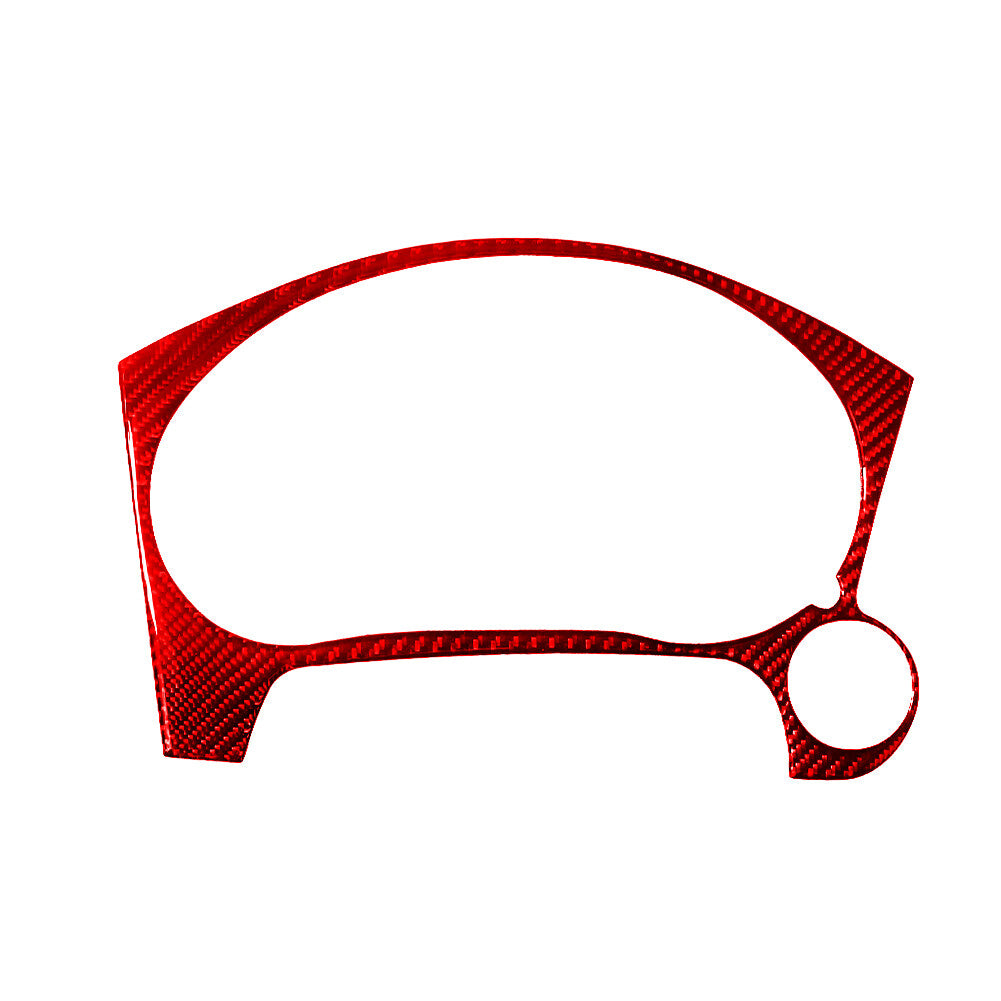 Red Carbon Fiber Speedometer Frame Cover Trim for Mitsubishi Outlander 2014-16