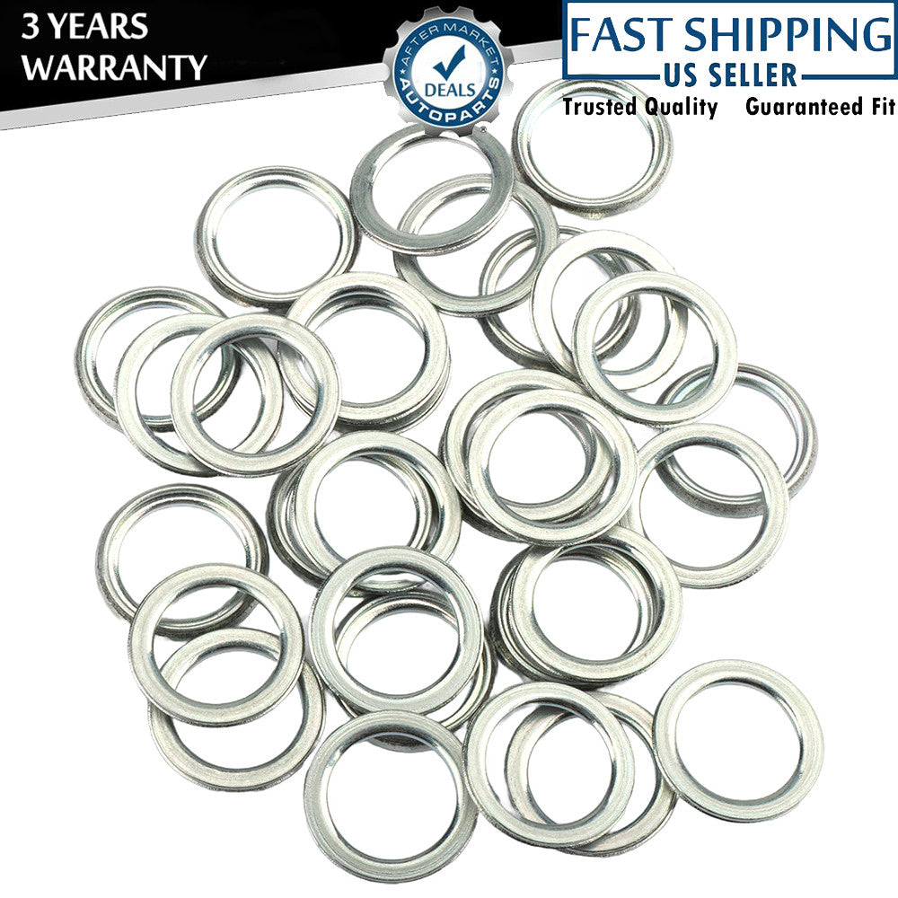 30x Car Transmission Drain Plug Washer Fits for Toyota for Lexus 1984 - 2018 35178 - 30010