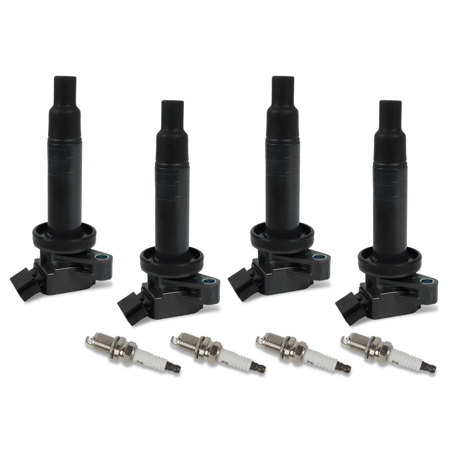 4Pcs Ignition Coils + Spark Plugs for Toyota Celica GT Matrix for Corolla 1.8L UF315