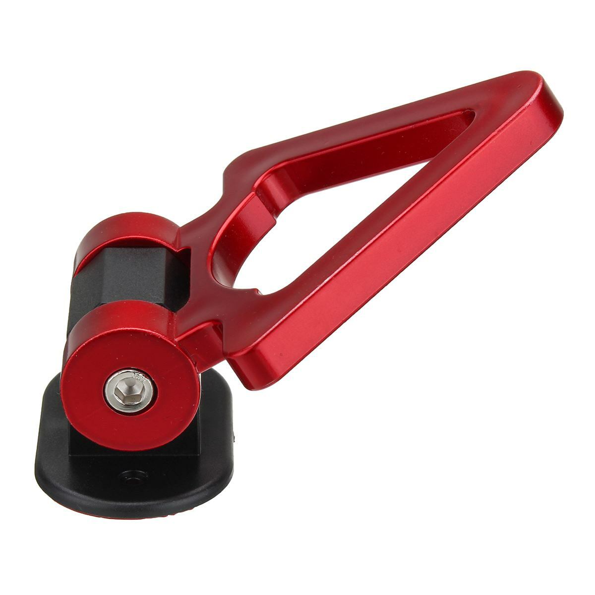 Car universal V-shaped viscose trailer hook simulation decorative ring Red