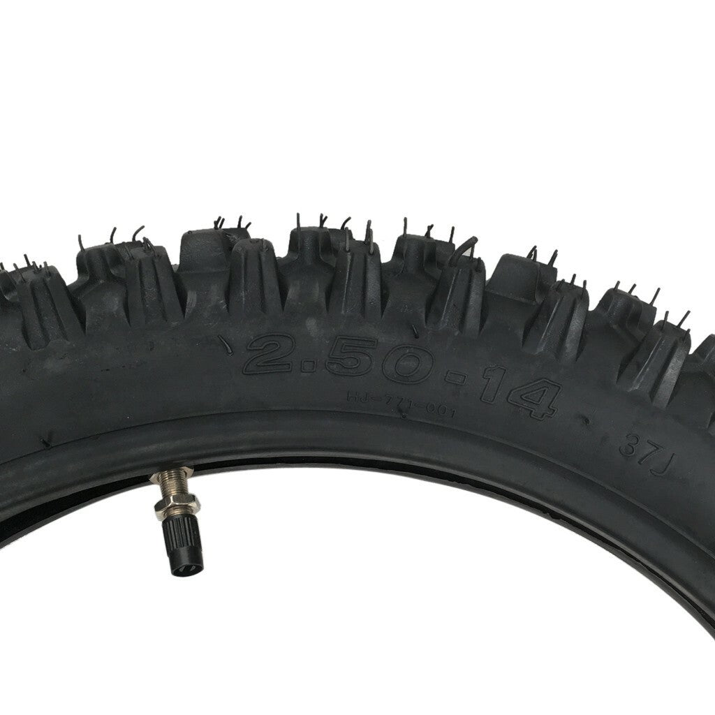 60/100-14, 80/100-12 tires + tubing for KX65, CRF70, PW80, Apollo 125, TTR 110cc Pit bicycles