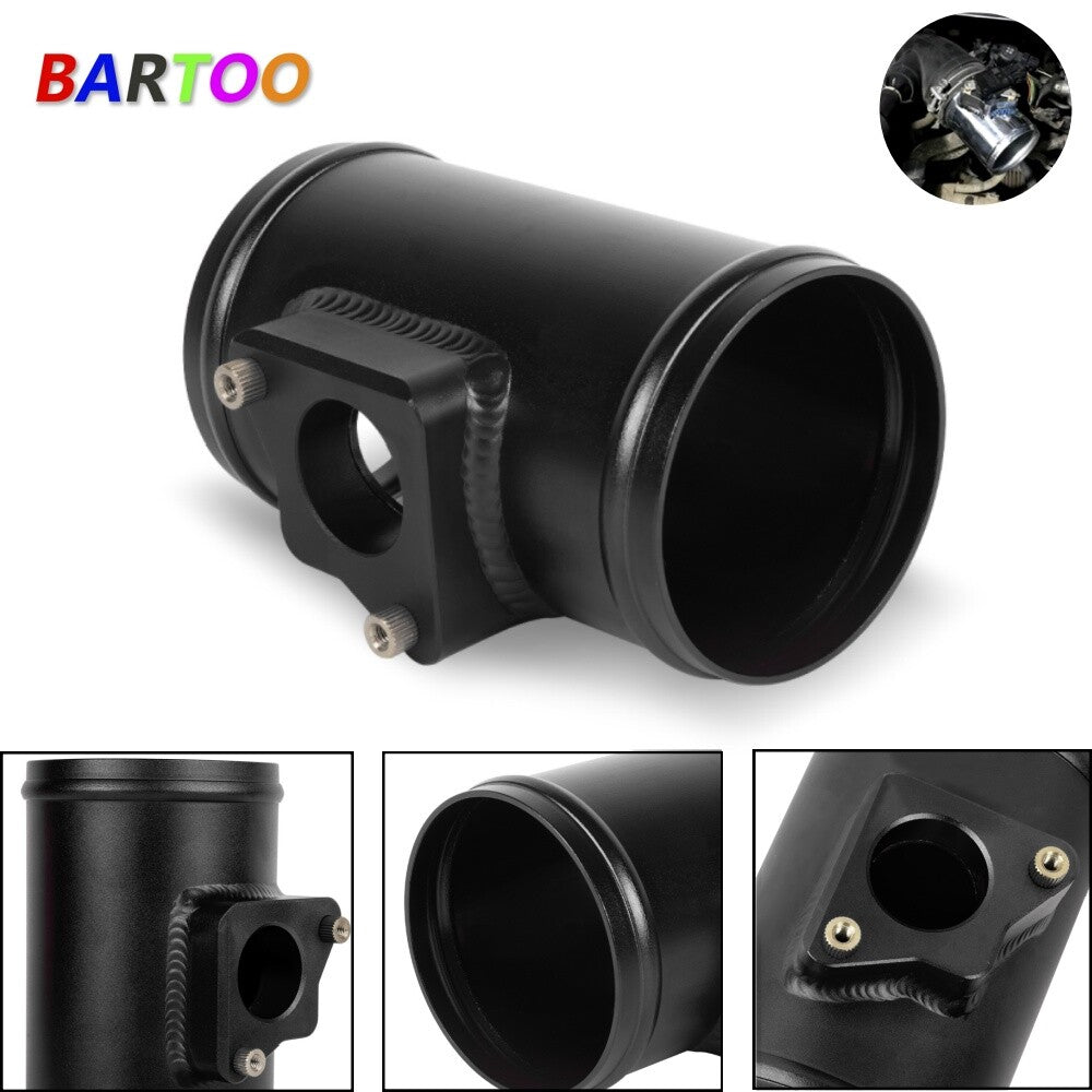 for Subaru for Suzuki 3/76mm Black MAF Mass Air Flow Sensor Mount Adapter Tube
