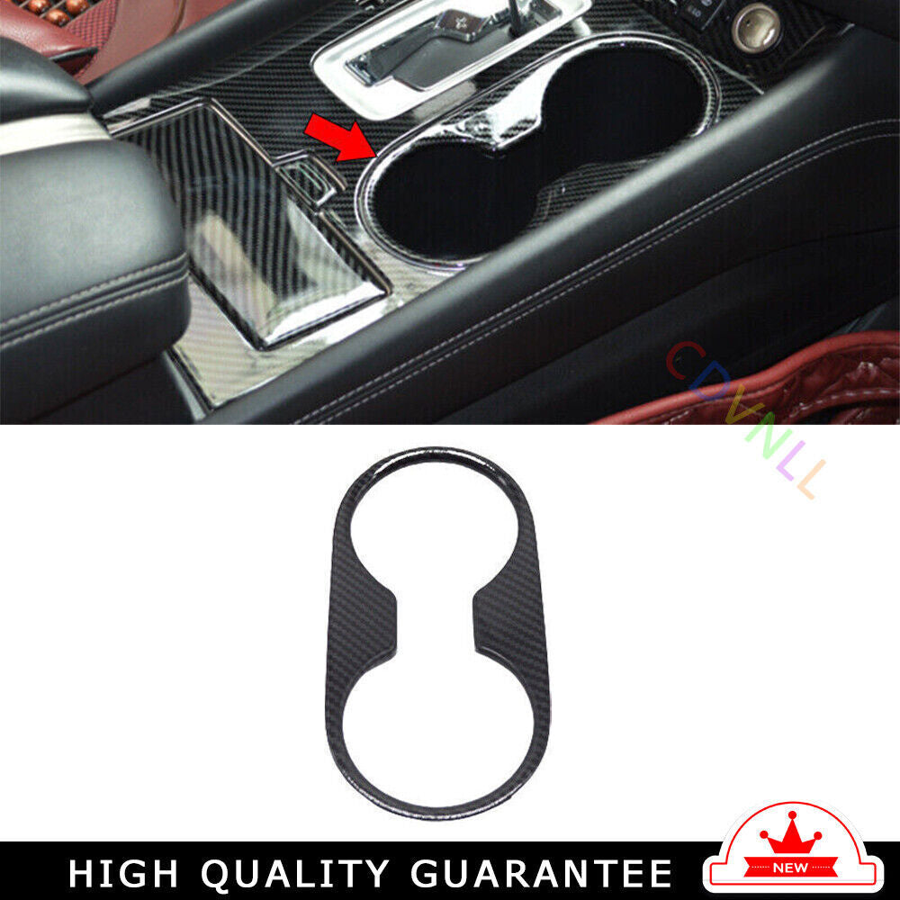 Inner Middle Console Drinking Glass Trim for Nissan Murano 2015-21 Carbon Fiber