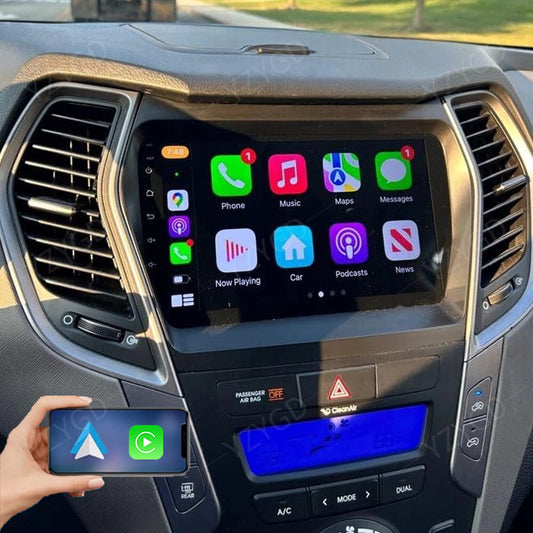for Hyundai Santa Fe IX45 2013-2018 Stereo 9 Android Auto CarPlay Car Radio GPS