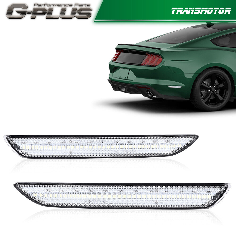 Suitable for 2015-2022 for Ford for Mustang LED rear side marker lights, clear left + right