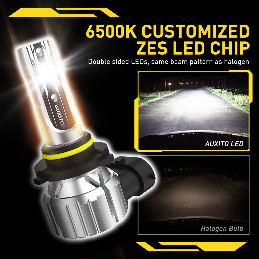 4x 9005 H11 Unified LED for Smart Water Light 6500K Baiyun AUXITO