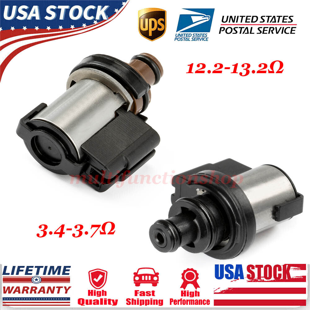 2PCS Torque Converter Lock-Up Solenoid AWD for Subaru Lineartronic CVT TR580/690