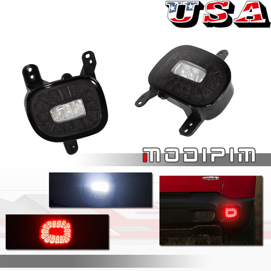 Smoked Black Lens LED Backup Reversing/Rear Fog/Taillight for 15 Upward for Jeep Renegade