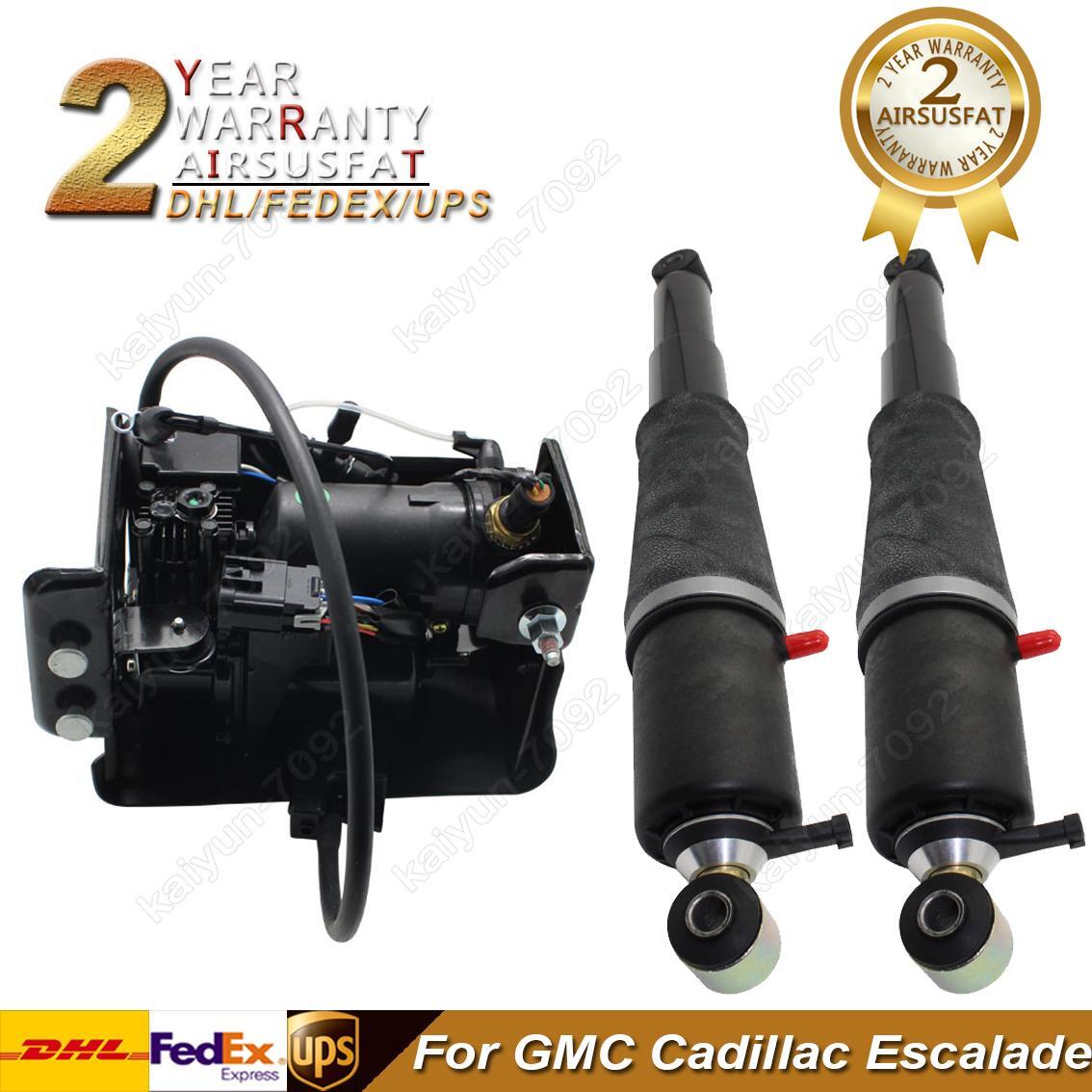 2X Rear Air Suspension Shock Compressor Pump for GMC for Cadillac for Escalade 15756926