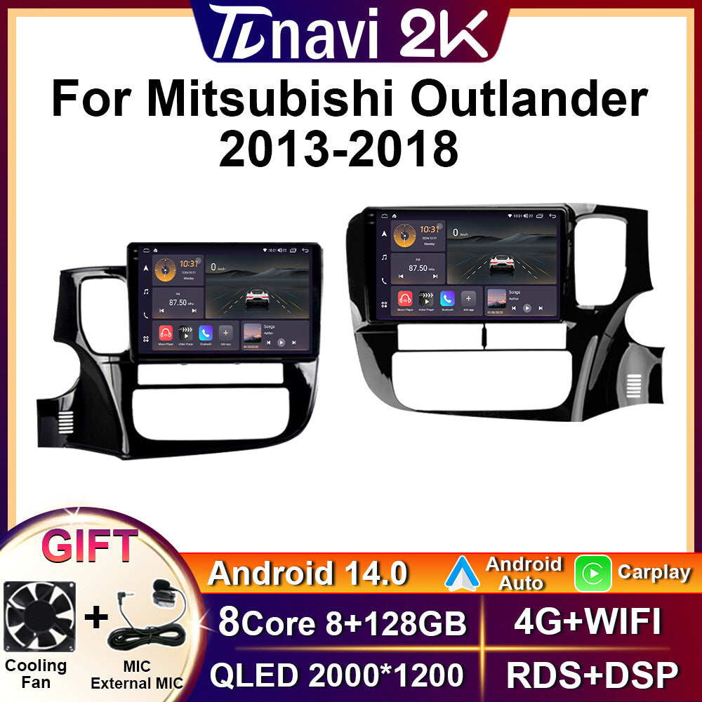 Car Radio for Mitsubishi Outlander3 GF0W 2013-15-2018 Carplay GPS Player Screen