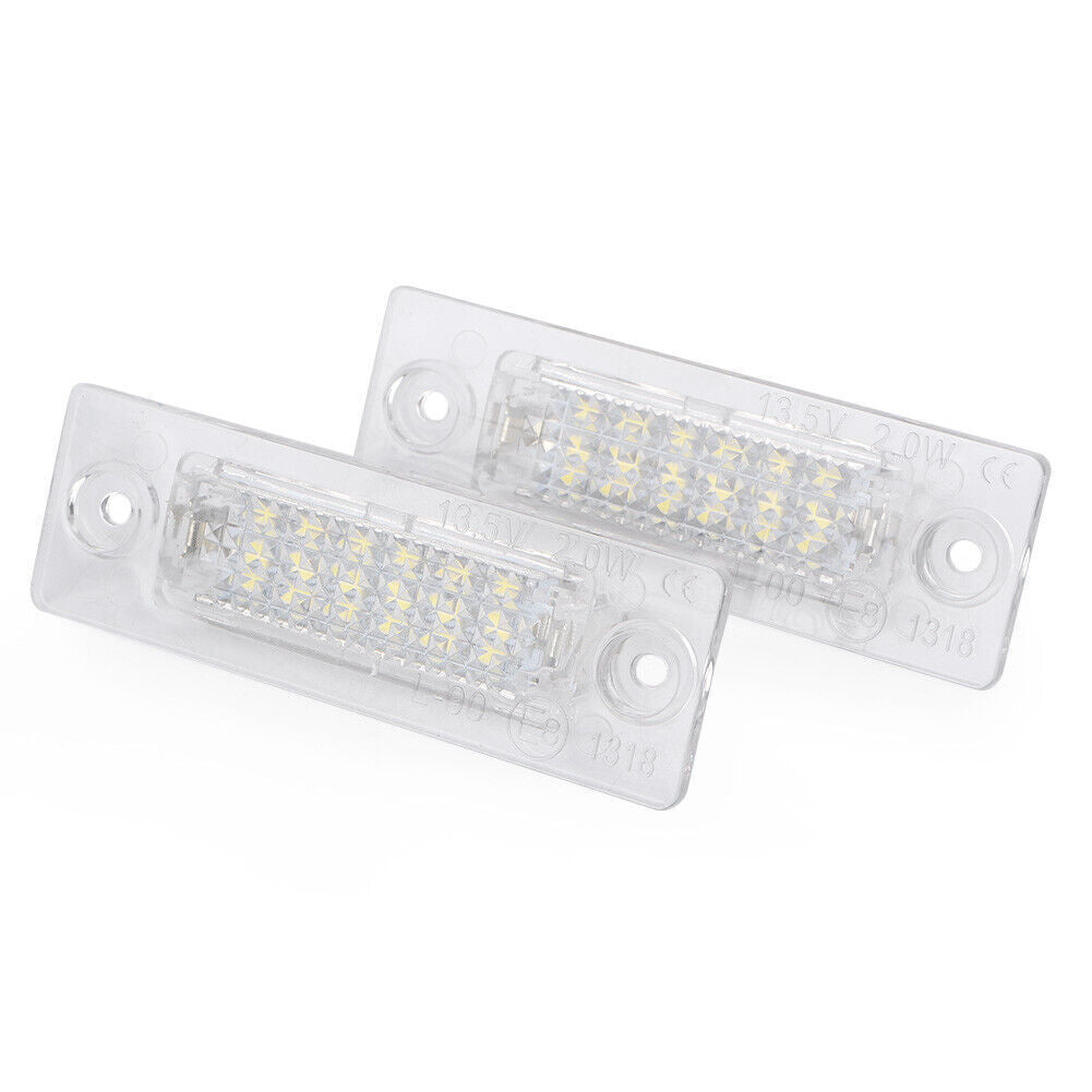 White LED License Plate Light Lamps Fit for VW for Golf 5 Plus 05-09 Caddy III 04-10