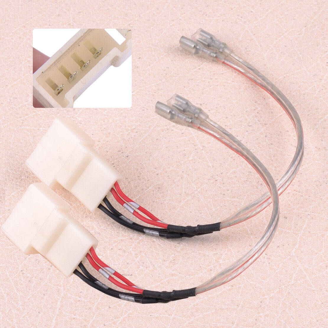 Pair Door Speaker Tweeter Wire Harness Adapter Fit for Toyota for Camry Highlander