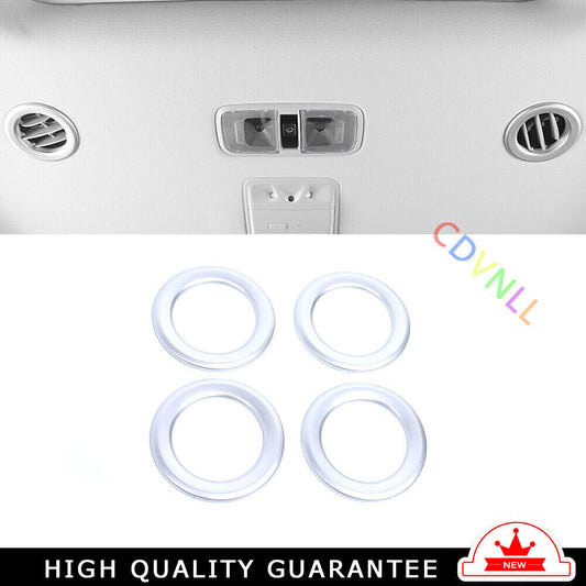 Roof Air Outlet Vent Ring Cover Trim 4 for Kia Carnival 2022-2023 Matte Silver