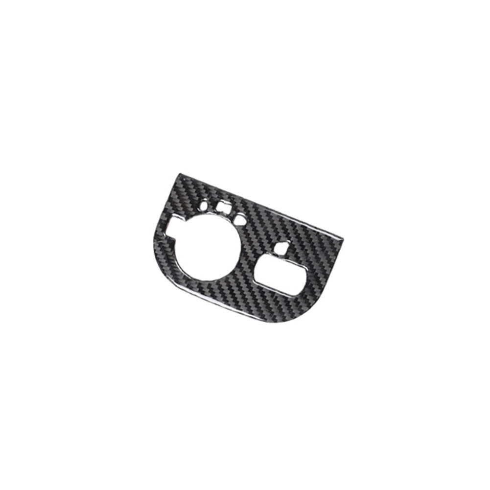 Carbon Fiber Headlight Switch Panel Trim Cover Stickers for Audi TT 8N 2001-2006