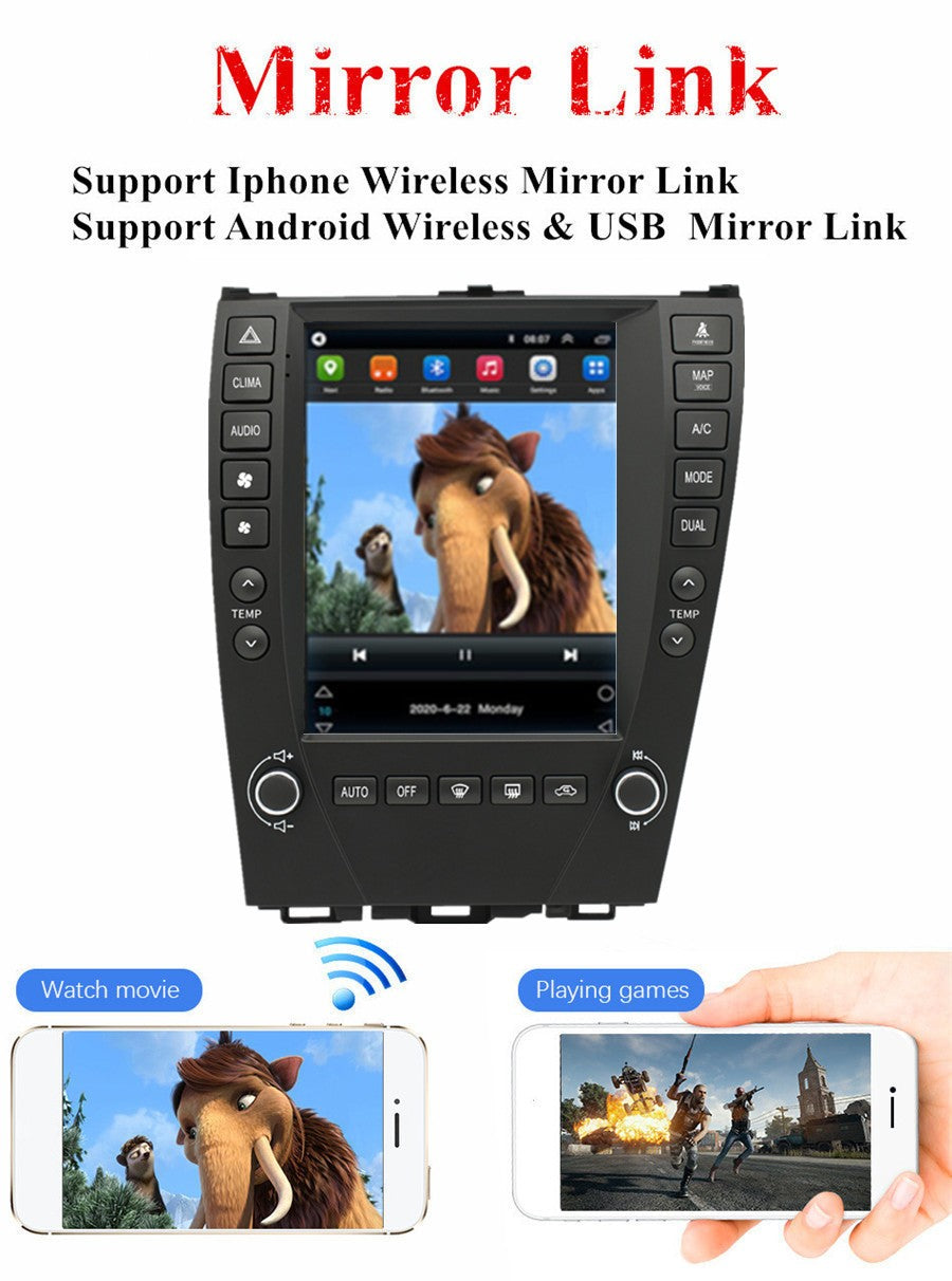 9.7''Android11 32G Carplay Car Stereo GPS for Lexus ES/240/300/330/350 2006-12