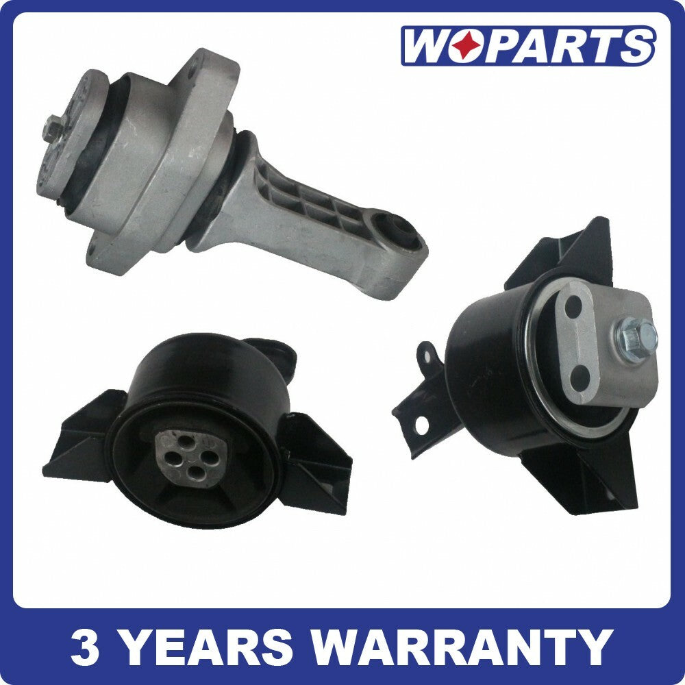 3PC Engine Trans Mount Fit for Chevy Aveo Aveo5 for Pontiac Wave 1.6L 04-08
