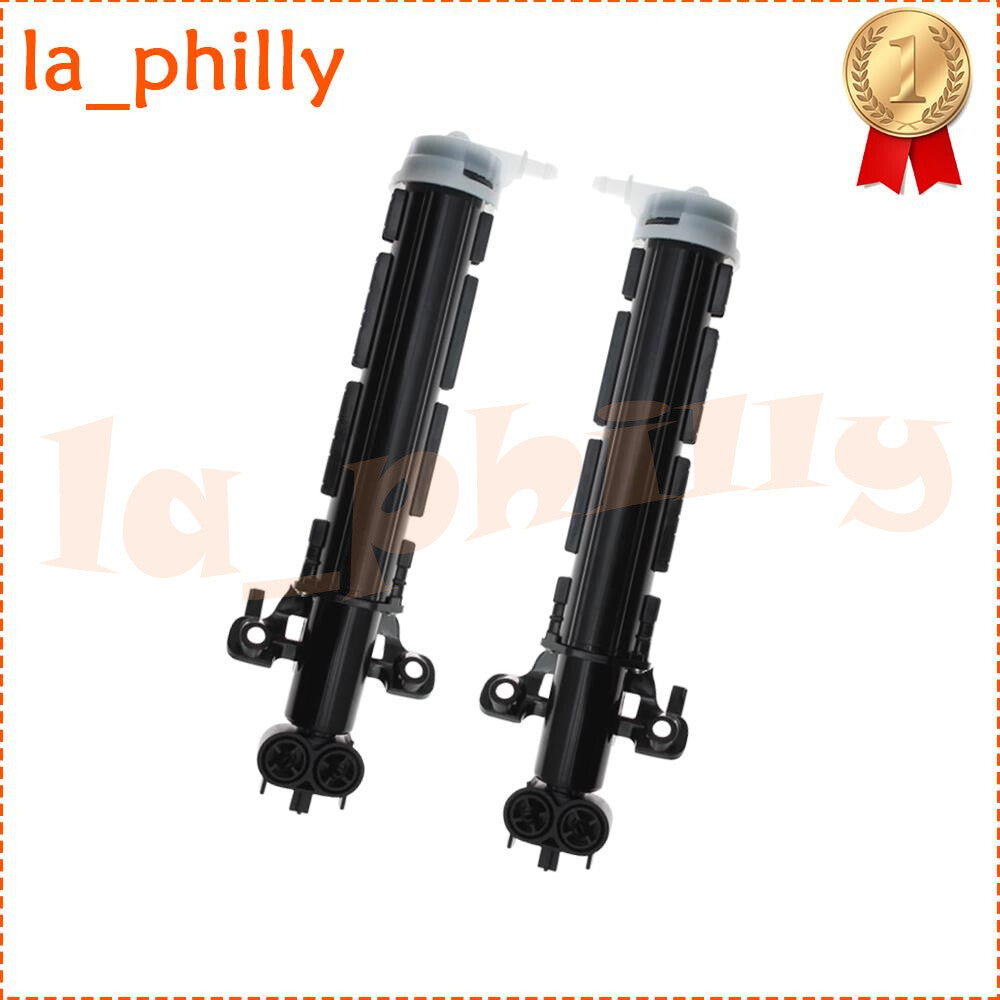2pcs for Volvo S60 MK2 Front Headlight Washer Nozzle Black Left+Right Side