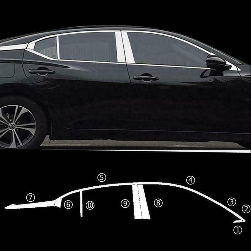 Chrome Steel Car Window Molding Strip Trim for Nissan Sentra 2020 2021 2022 2023