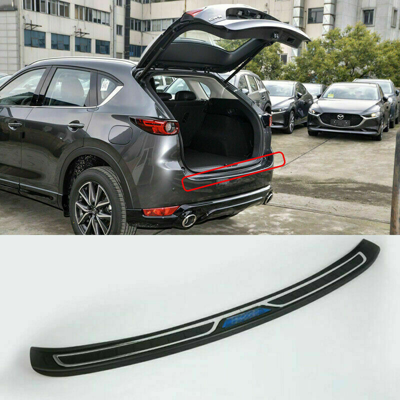 for Mazda CX-5 2017-2021 Black Car Rear Bumper Protector Plate Cover Trim Guard